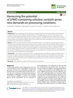 Brage NMBU: the potential of LPMO-containing cellulase cocktails poses new on processing conditions