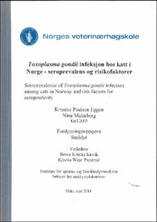 politik svamp Akkumulerede Brage NMBU: Toxoplasma gondii infeksjon hos katt i Norge - seroprevalens og  risikofaktorer